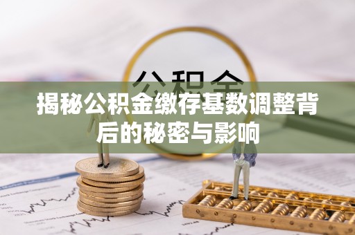 汉源揭秘公积金缴存基数调整背后的秘密与影响