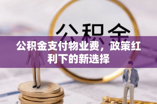 汉源公积金支付物业费，政策红利下的新选择