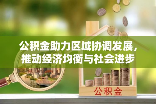 汉源公积金助力区域协调发展，推动经济均衡与社会进步