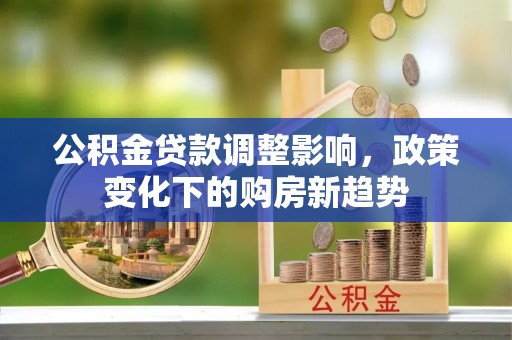 汉源公积金贷款调整影响，政策变化下的购房新趋势
