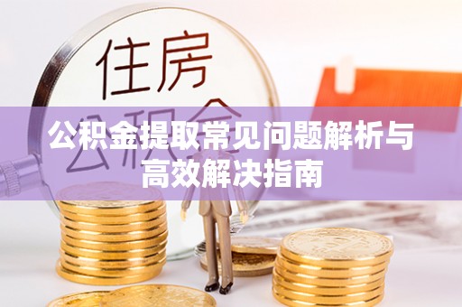 汉源公积金提取常见问题解析与高效解决指南