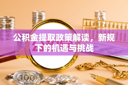 汉源公积金提取政策解读，新规下的机遇与挑战