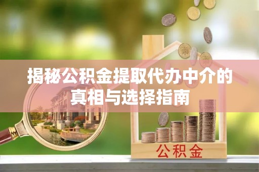 汉源揭秘公积金提取代办中介的真相与选择指南