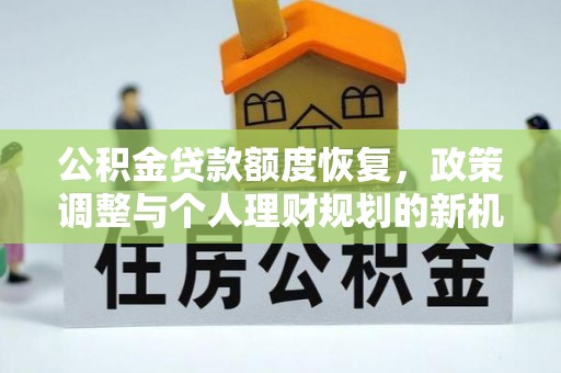 汉源公积金贷款额度恢复，政策调整与个人理财规划的新机遇