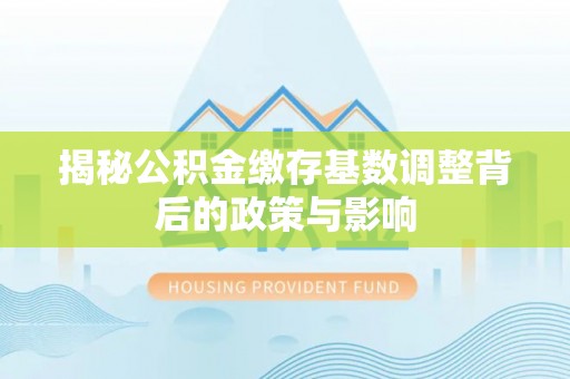 汉源揭秘公积金缴存基数调整背后的政策与影响