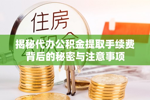 汉源揭秘代办公积金提取手续费背后的秘密与注意事项