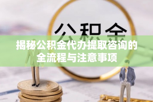 汉源揭秘公积金代办提取咨询的全流程与注意事项