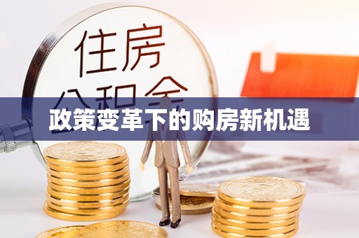 汉源政策变革下的购房新机遇