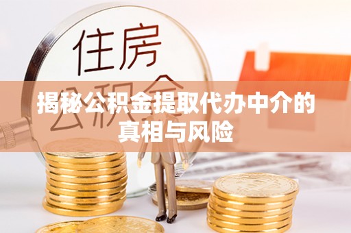 汉源揭秘公积金提取代办中介的真相与风险