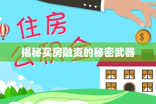 汉源揭秘买房融资的秘密武器