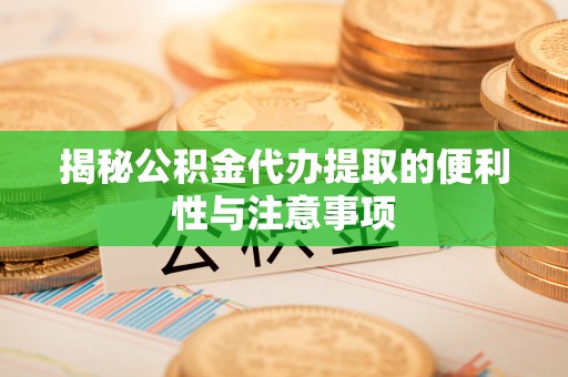 汉源揭秘公积金代办提取的便利性与注意事项