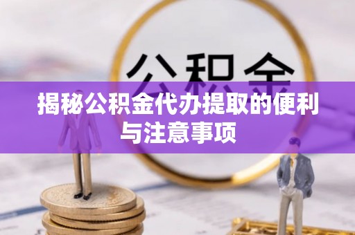 汉源揭秘公积金代办提取的便利与注意事项
