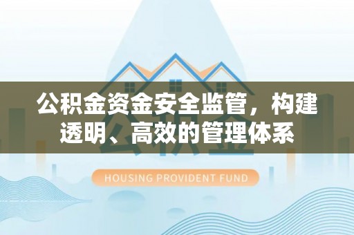 汉源公积金资金安全监管，构建透明、高效的管理体系